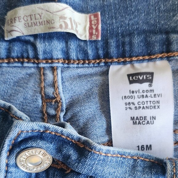 Levi’s 512 Perfectly Slimming Bootcut Jeans Women’s Size 16M Stretch Denim Mediu - Picture 4 of 4